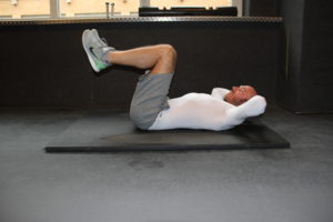 Ausgangsposition Reverse Crunches