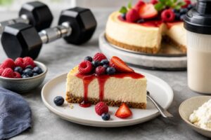 proteinreicher kaesekuchen das ideale fitness dessert