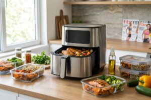 vorteile des meal preps mit dem airfryer fuer eine gesunde ernaehrung