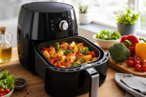 vorteile von one pot rezepten in der heissluftfritteuse fuer eine gesunde ernaehrung